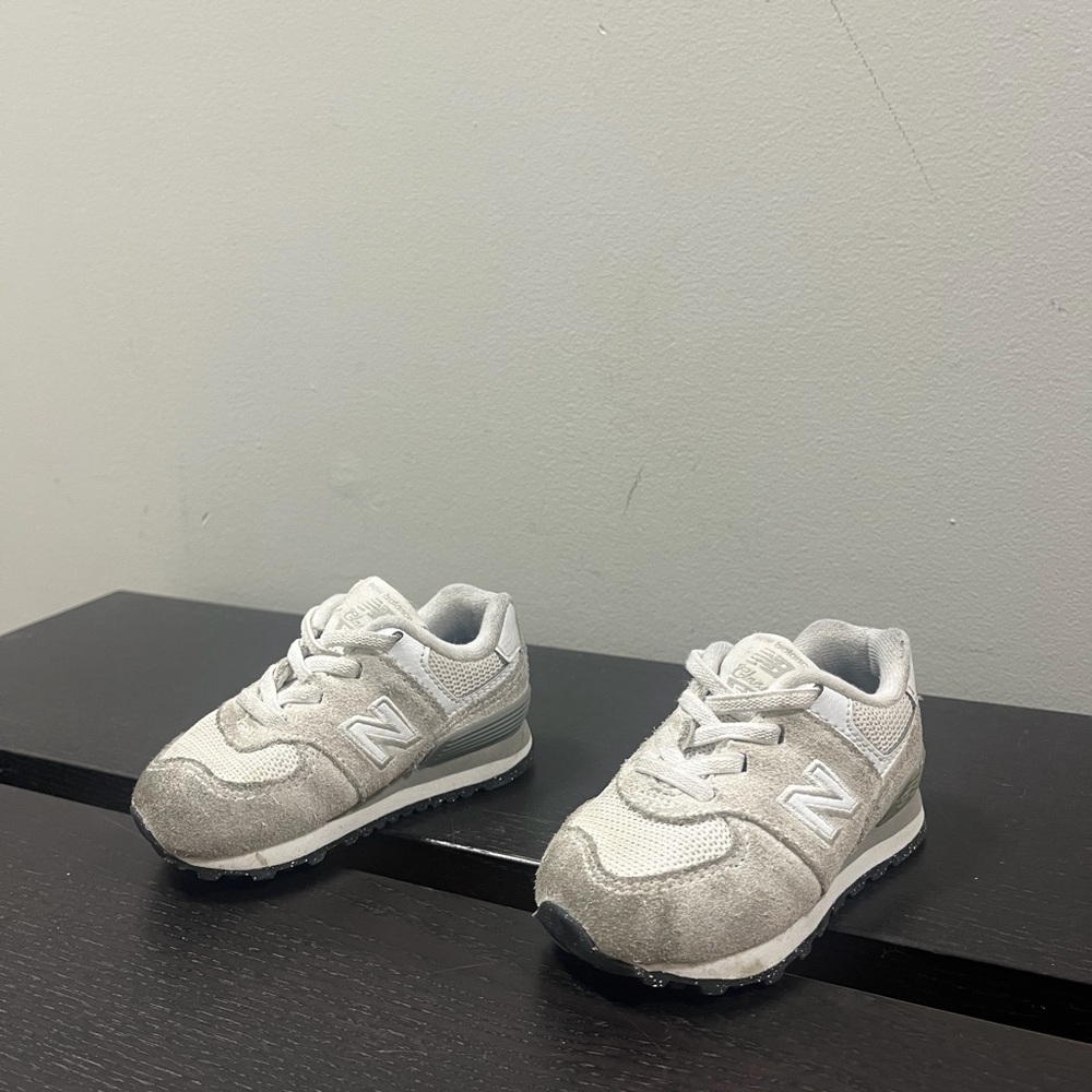 New balance 574 gray kids 4